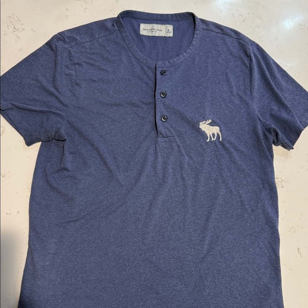 Abercrombie & Fitch Shirt with Embroidered Logo 90s inspired
